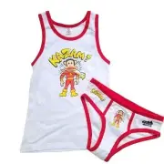 Vintage Paul Frank Julius Tank & Underwear Set, Kazam, White & Red, XS