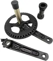 Folding Bicycle Crankset Crank Set Parts Replacement Easy to Install Bike Crankset Bike Crank Arm Set for Outdoor Riding