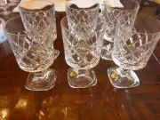 RCR ROYAL CRYSTAL ROCK - 6 - 5.5" Stemmed Glasses - New Never Used - PRISTINE