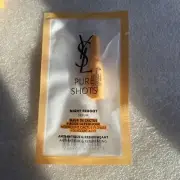 YSL Yves Saint Laurent Pure Shots Night Reboot Serum 0.03oz 1ml Sample Travel