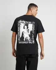 How We're Living Heavyweight Short Sleeve T-Shirt in Black