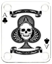 Neckplate to fit Electric Guitar Color Graphic PJ Bass Strat Tele Ace of Spades