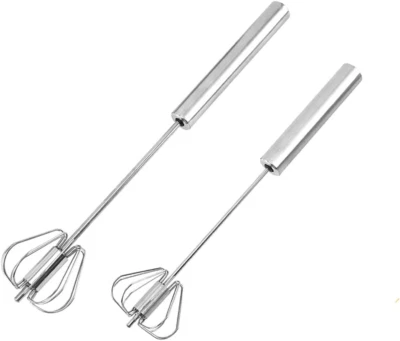 Stainless Steel Egg Whisk, Digead Hand Push Rotary Whisk Blender, Whisks for Coo