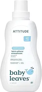 ATTITUDE Baby Fabric Softener, Hypoallergenic, Plant-based, Non-toxic, ECOLOGO Certified, Fluid Ounce, 40 Loads, Soothing Chamomile, 33.8 Fl Oz (Pack of 1)