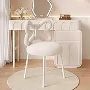 PP-Kic Butterfly Makeup Vanity Chair, Nordic Modern Living Room Chair, Ergonomic Desk Chair Stool, Ladies Small Upholstered Decorative Chair, Suitable for Reading