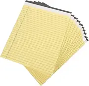 FUNOMOCYA 10pcs Lined Legal Pads 80gsm Paper Notebook Pads for Office College Business Memo Notepad 300 Pages