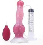 HCUDFN BDSM Penis Dildos XL Soft Silicone Dildo Anal Dildo Butt Plug Sex Toys for Men Women(Hellrot)