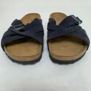 Birkenstock New with Box Lugano Midnight Suede Soft Footbed Regular Select Size
