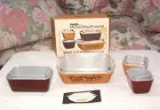 VINTAGE PYREX OLD ORCHARD REFRIGERATOR SET NEW