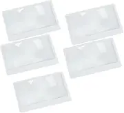 Ｓｉｍｈｏａ 5Pcs Portable Magnifying Lens, Fresnel Lens,Convenient, Clear,for Reading,Pocket Magnifier, for Low Vision Adults
