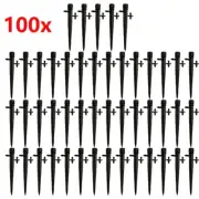 100 Black Adjustable Water Flow Irrigation Dripper Sprinkler Emitter Drip-System