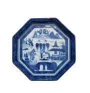 Mottahedeh Blue Canton Octagonal Tray 8.25"