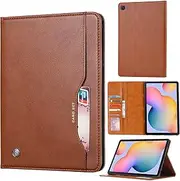Tablet PC Bags Cases Sleeves Tablet Case Compatible with Samsung Galaxy Tab A8 10.5 inch 2021 (SM-X200/X205), w/Card Slot Premium PU Leather Magnetic Clasp Flip Folding Stand Cover Protective Cover(Br