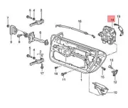 Genuine PORSCHE 911 996 Boxster Door Lock With Contact Switch R lhd 8N1837016B (for: Porsche)