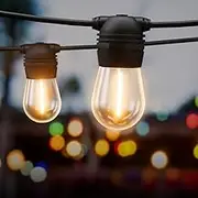 23M Solar-Powered LED Festoon String Lights with Warm White Glow, 4 Lighting Modes, Auto On/Off Sensor, USB Rechargeable, Perfect for Indoor/Outdoor Decor & Festive Occasions