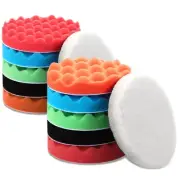 12 Pieces Buffing Polishing Pads 6 Inch Compound Buffing Sponge Pads Cutting ...