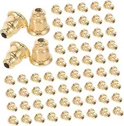 SHINEOFI 100pcs Earring Safety Backs Earring Stoppers for DIY Jewelry Making Comfortable and Skin Friendly Design