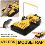 6/12pcs Mouse Traps Small Mice Traps with Detachable Bait Cup Mouse Rat Catcher