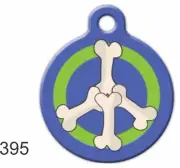 Pet Tag Custom Personalized Pet ID tag for Dog and Cat Collars Tag Peace Bone Ro