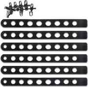(6-Pack) Replacement Bike Rack Cradle Straps .49" Ladder-Style Strap Holes