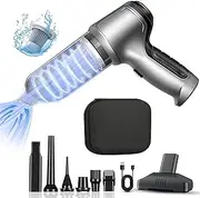 Car Vacuum Cleaner, IGGDOQI Handheld Vacuum Cordless, Portable, Cordless, High-Power, 3-in-1 Mini Handheld Vacuum Cleaner, Suitable for Pet, Keyboard, Car, Camping, Office, and Home
