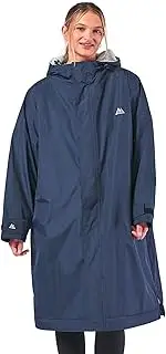 [onesnug] Unisex Outdoor Changing Robe Long Sleeve Coat Windproof & Waterproof Robe with Hood For Beach Wild Swimming Surfing & Walking Oversized Quick Dry, Navy, One Size