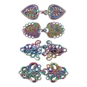 4pcs Vintage Sweater Clips Cape Cloak Clasp Cardigan Clips for Women(Colorful)