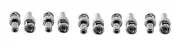 10 pcs BNC Male RCA Female Connector Convertor Adapter for CCTV Security Camera