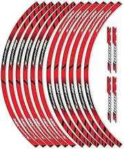 Stripe Stickers for BMW S1000RR S 1000RR S1000 RR Motorcycle Decals Reflective Wheel Decals 12 Strips Stickers Decal Sticker(Color:F)