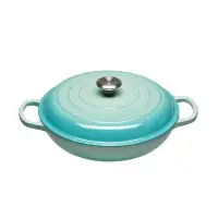 在飛比找Yahoo!奇摩拍賣優惠-法國 LE CREUSET 鑄鐵鍋 淺圓鍋 壽喜燒 LC鍋 