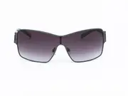 Stunning Oversized Wayfarer Style Wrap Around Sunglasses Black and Metal