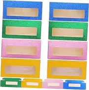 LOORGVEL Nail Kits Lash Extensions Box 20pcs False Eyelashes Packaging Compact Practical Color