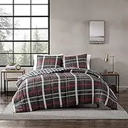 Eddie Bauer - King Comforter Set, Reversible Plaid Bedding with Matching Shams, Home Decor for Colder Months (Willow Dark Grey, King)