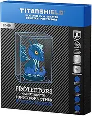 0.5mm Platinum UV and Scratch Resistant Pop Protectors Sleeve Case Compatible with Funko - 6" Inch Pop! Vinyl Figures (5 Count)