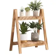Maximize your space with this adaptable wooden Plant Stand