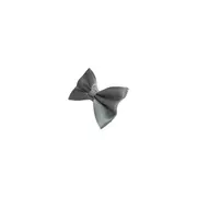 Mens Silver Solid Plain Colour Bow Tie