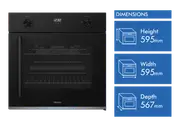 Technika 60cm 5 Function Right Side Opening Oven