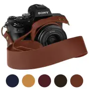 Leather Camera Neck Shoulder Strap DSLR Sling Belt Compatible Vintage Straps