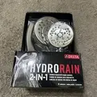 Delta 75699SN HydroRain Two-in-One 6" 4-Spray Patterns Dual Showerhead - Brushed