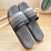[XBCDX] Open Toe Slide Slippers Men Flip Flops - Slip On Slippers, Lightweight Men Sandals, Flip Flops with PVC Sole - Ideal for Home Bathroom Bath Non-Slip Soft Sandals (Size : 44)