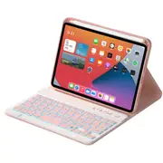 Catzon Keyboard Case iPad Mini 6 Wireless Magnetic Detachable Backlight White Keyboard-Pink