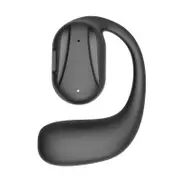 Black Yj77 Bluetooth 5.2 Ear-mounted Bone Conduction Headset for Left Ear