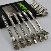 12 Pcs Metal Duckbill Hair Clips for Hair Sectioning Alligator Hair Clips White