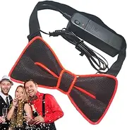 [Generic] Led Bow Tie | Glowing Bow Tie | Adjustable LED Bowtie | Flashing Tie Mens Bow Ties | Light Up Bow Tie | Funny LED Neon Bowtie, Novelty Light Up Neon Accessories For Glow Parties, Music Festival