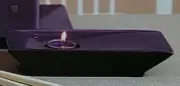 PartyLite Zen Ikebana/Tealight Tray Black Purple Brand New in Box NIB