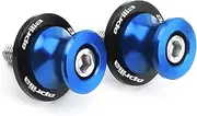 VLOZDJOF Motorcycle Swingarm Spool Slider Stand Screws Compatible with Aprilia RSV4 RSV1000/R RS660 Tuono V4R/R 660 Tuareg 660 RS457 RS V4 1100RR 6mm(Blue)