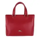 NWT LONGCHAMP Honore 404 Small Leather Satchel Bag Ruby RED 100% AUTHENTC