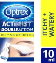Optrex Actimist Double Action Eye Spray for Itchy & Watery Eyes 10ml New