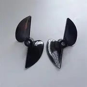 LUMIXE 2pair High Hardness 2 Blades Semi-Immersion Paddle Propeller for RC Boat Dia 70mm Shaft Hole 5mm CW CCW Propeller Pitch 1.4 70x5mm Prop Boat Propeller