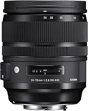 [Sigma] 4576955 24-70mm f/2.8 DG OS HSM Art Optical Lens for Nikon, Black